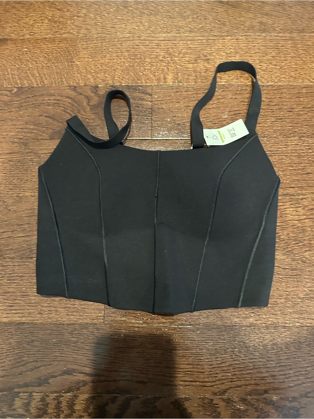 Aerie Black Women's Cropped Tank Top - Brand: